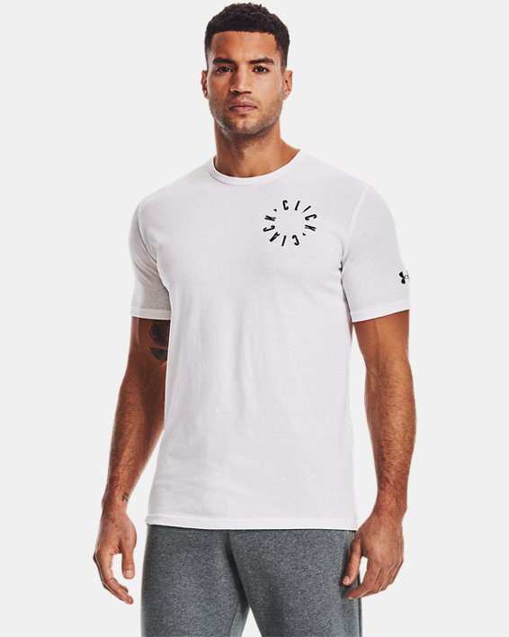 Men's UA Click Clack Is Back T-Shirt, White, pdpMainDesktop image number 1